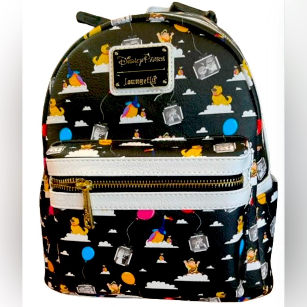 Disney Loungefly Parks Pixar UP Dug Balloons Loungefly Backpack NWT​
